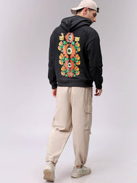 The Indian Garage Co Men Printed Hooded Sweatshirt