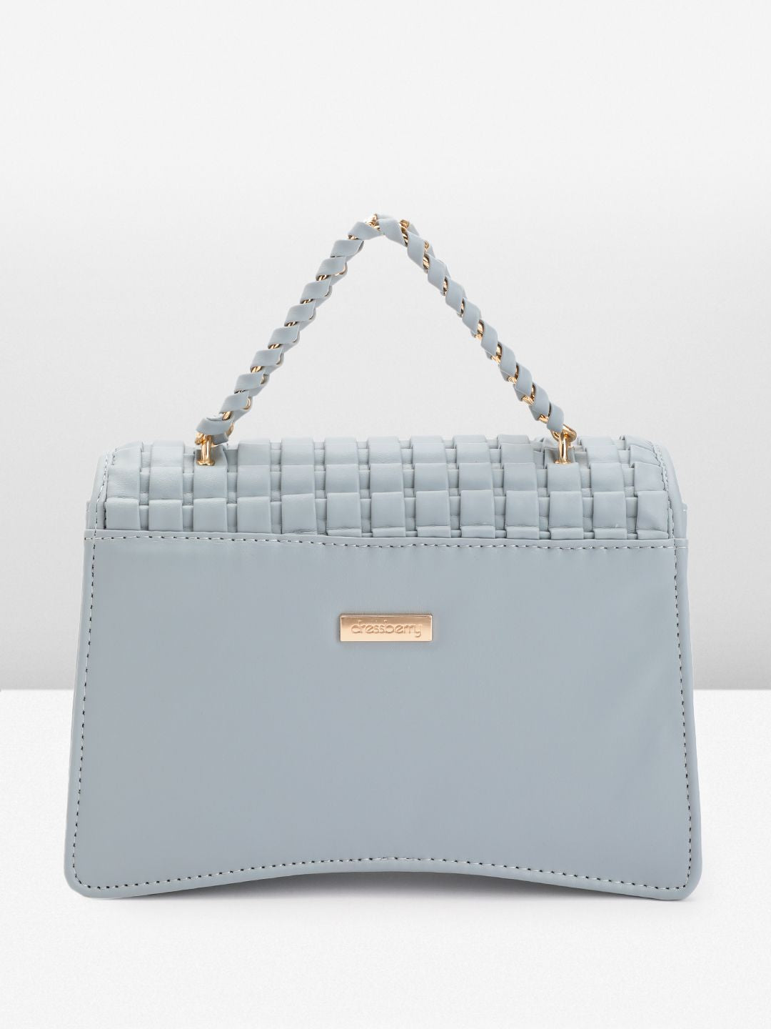 DressBerry Textured Structured Satchel