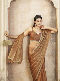 Tikhi Imli Saree With Embroidered Blouse Piece