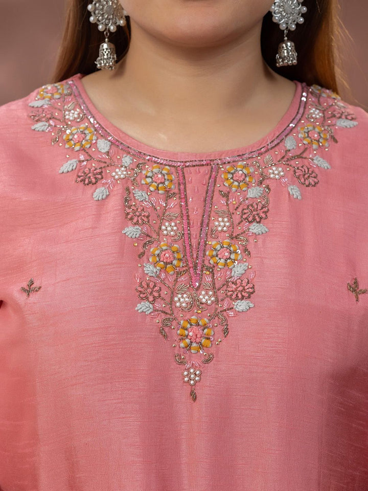 Mamicha Women Floral Embroidered Kurta with Trousers & Dupatta