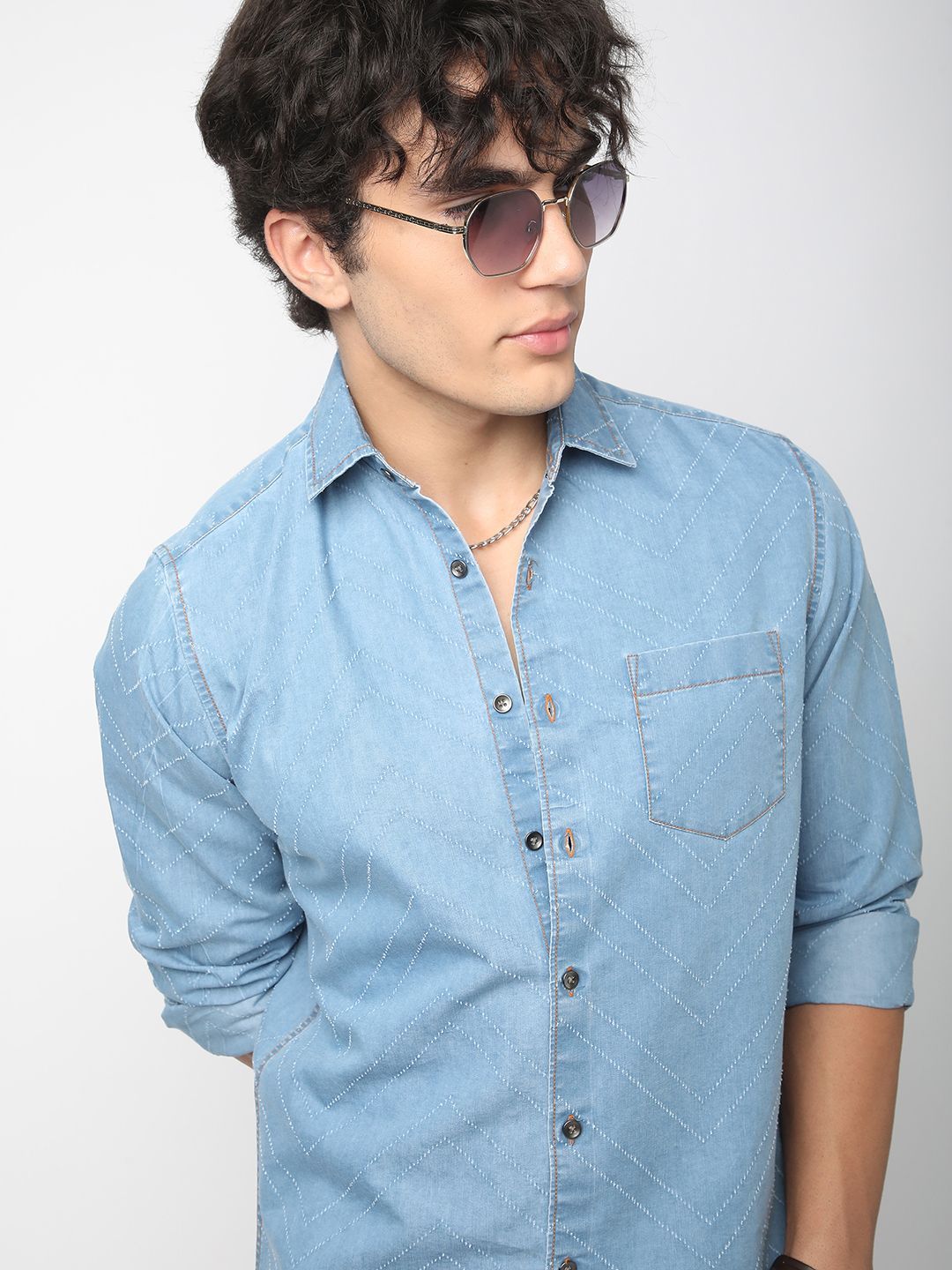 VASTRADO Men Classic Slim Fit Opaque Casual Shirt