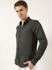 Thomas Scott Men Classic Button-Down Collar Solid Slim Fit Casual Shirt