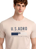 ADRO Men Brand Logo Printed T-shirt