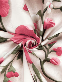 KLOTTHE Floral Pink Printed Flat 300 TC King Superfine 7D Cadar Dengan 2 Sarung Bantal