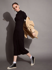 SASSAFRAS BASICS Women Solid Bodycon Dress