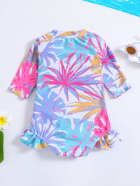 YK Girls Printed  Bodysuit