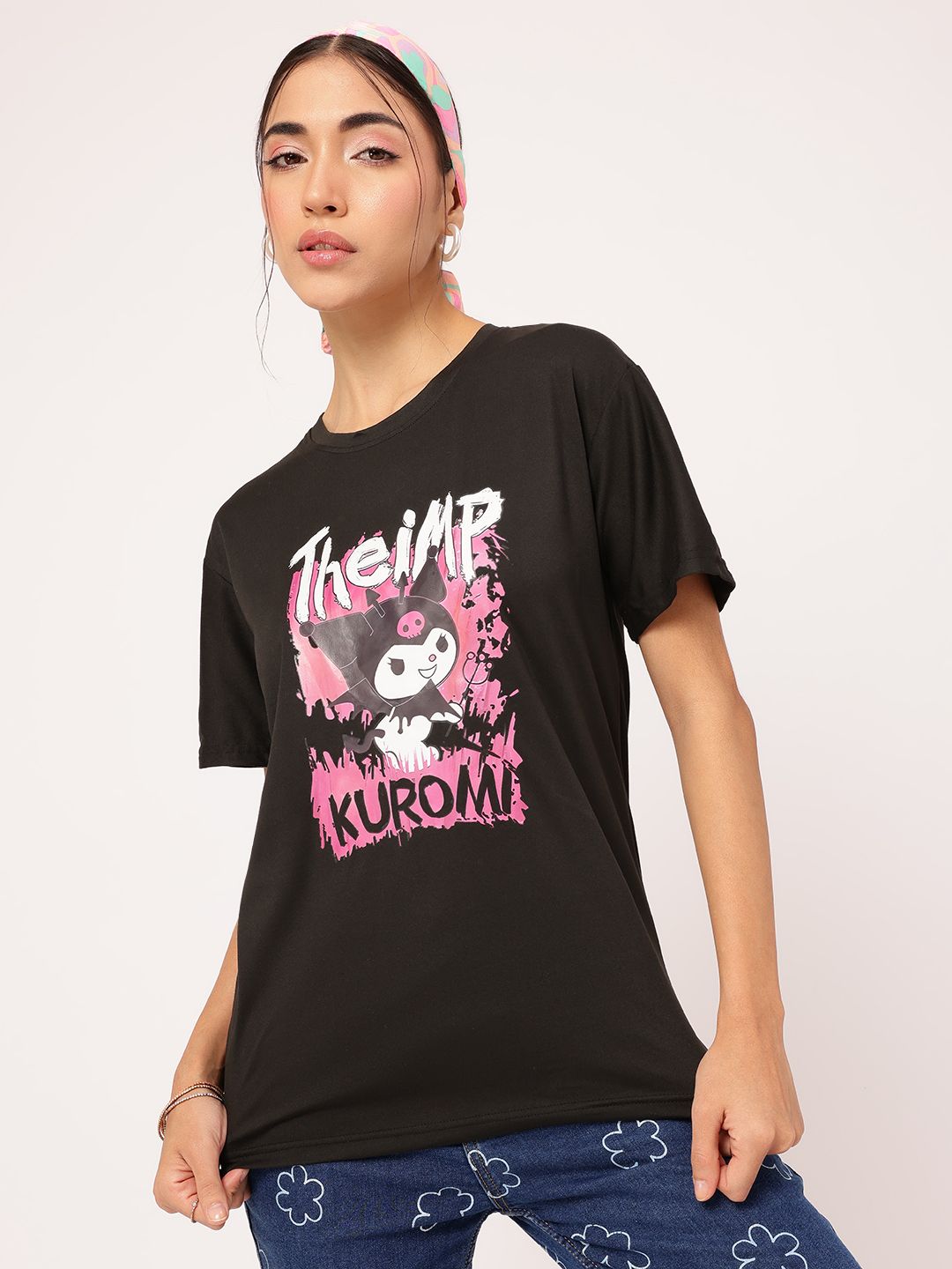 DressBerry Kawaii Rebel Printed T-shirt