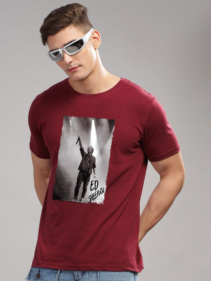 ADRO Men Graphic Printed Round Neck Cotton T-shirt