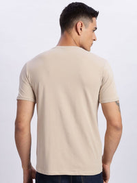 ADRO Typography Printed Round Neck Cotton T-shirt