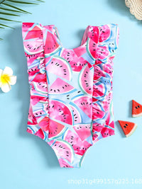 YK Infant Girls Printed Sleeveless Bodysuit