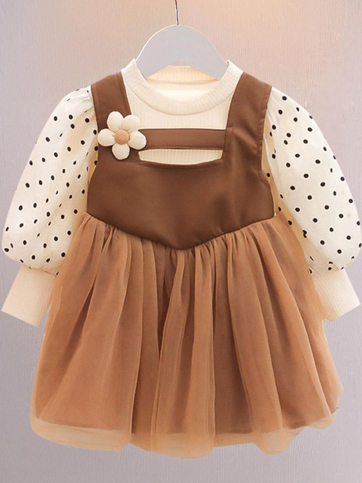 YK Print Fit & Flare Dress