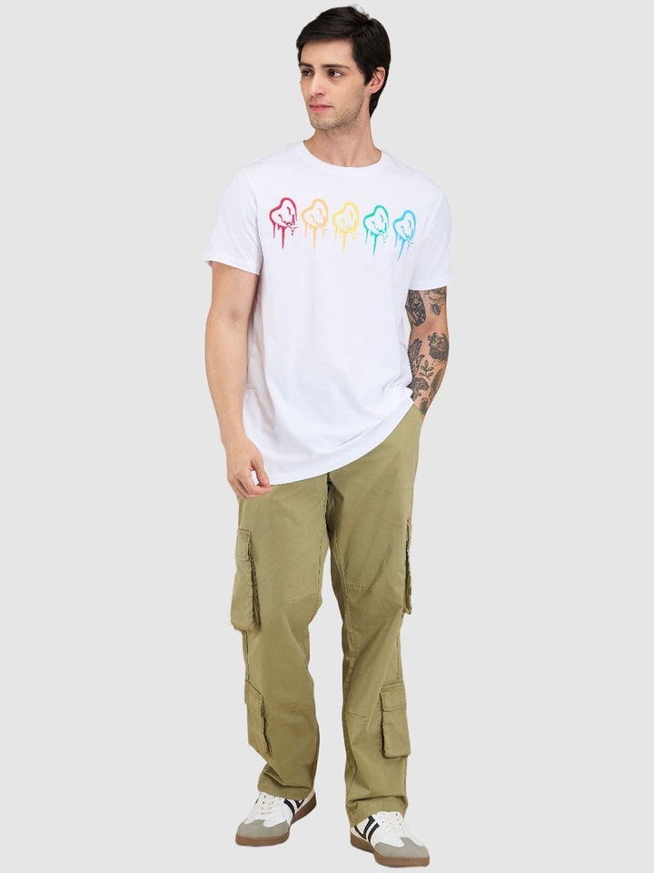 Being Human Men Relaxed Loose Fit Cargos Trousers