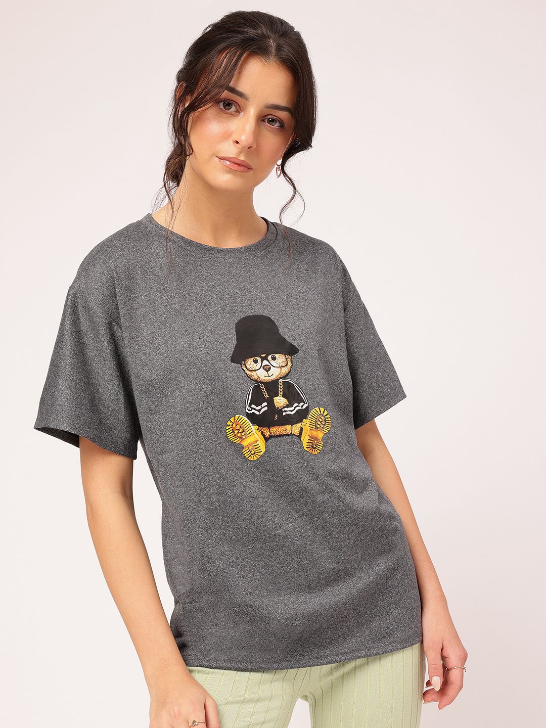 DressBerry Goofy Gains Printed Relaxed Fit T-shirt