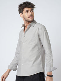 VASTRADO Earth Haze Everyday Classic Slim Fit Pure Cotton Casual Shirt