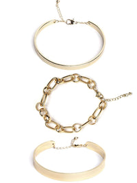 DressBerry Women Brass Gold-Plated Wraparound Bracelet