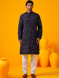 SOJANYA Ethnic Motifs Embroidered Mandarin Collar Thread Work Straight Kurtas