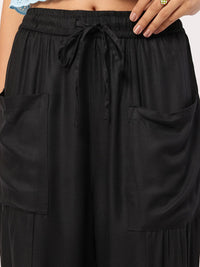 DressBerry Women Cozy Classics Relaxed Fit Trousers with Box Pockets
