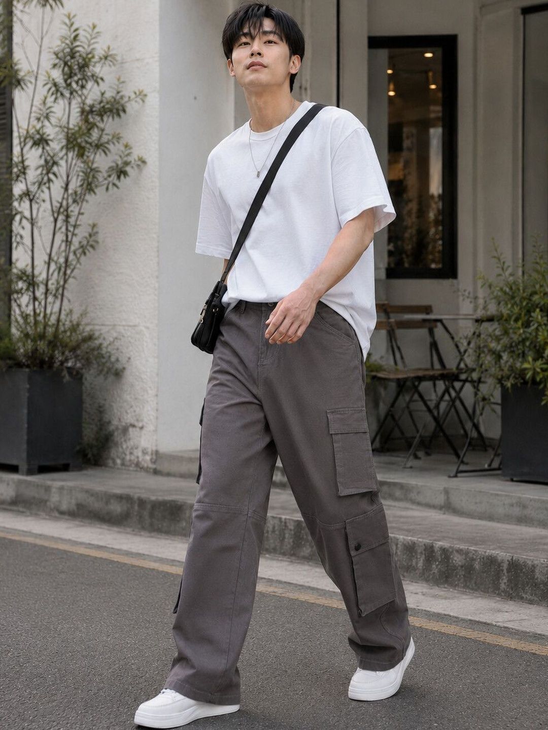Eszett Seluar Kapas Cargos Regular Fit Mid-Rise Lelaki