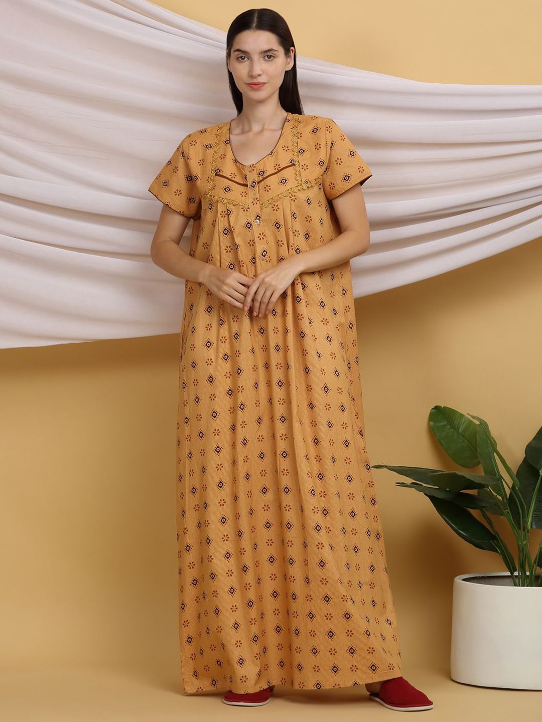 Sweet Dreams Printed Maxi Nightdress