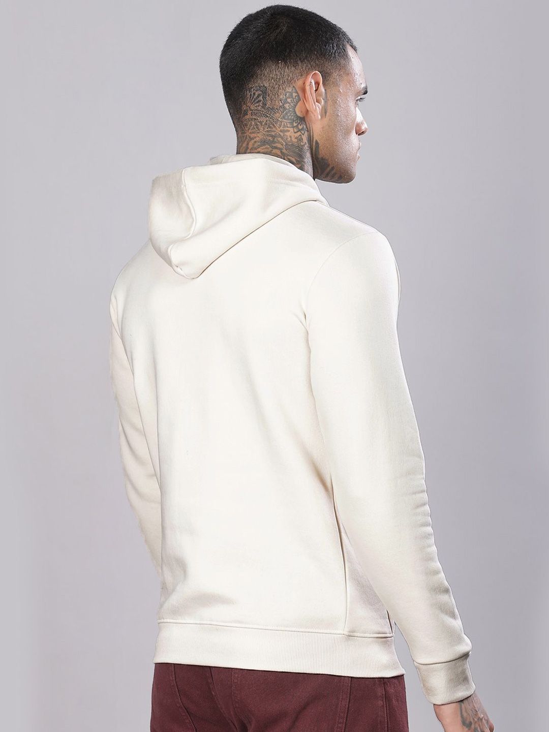 ADRO Men Printed Hooded Sweatshirt