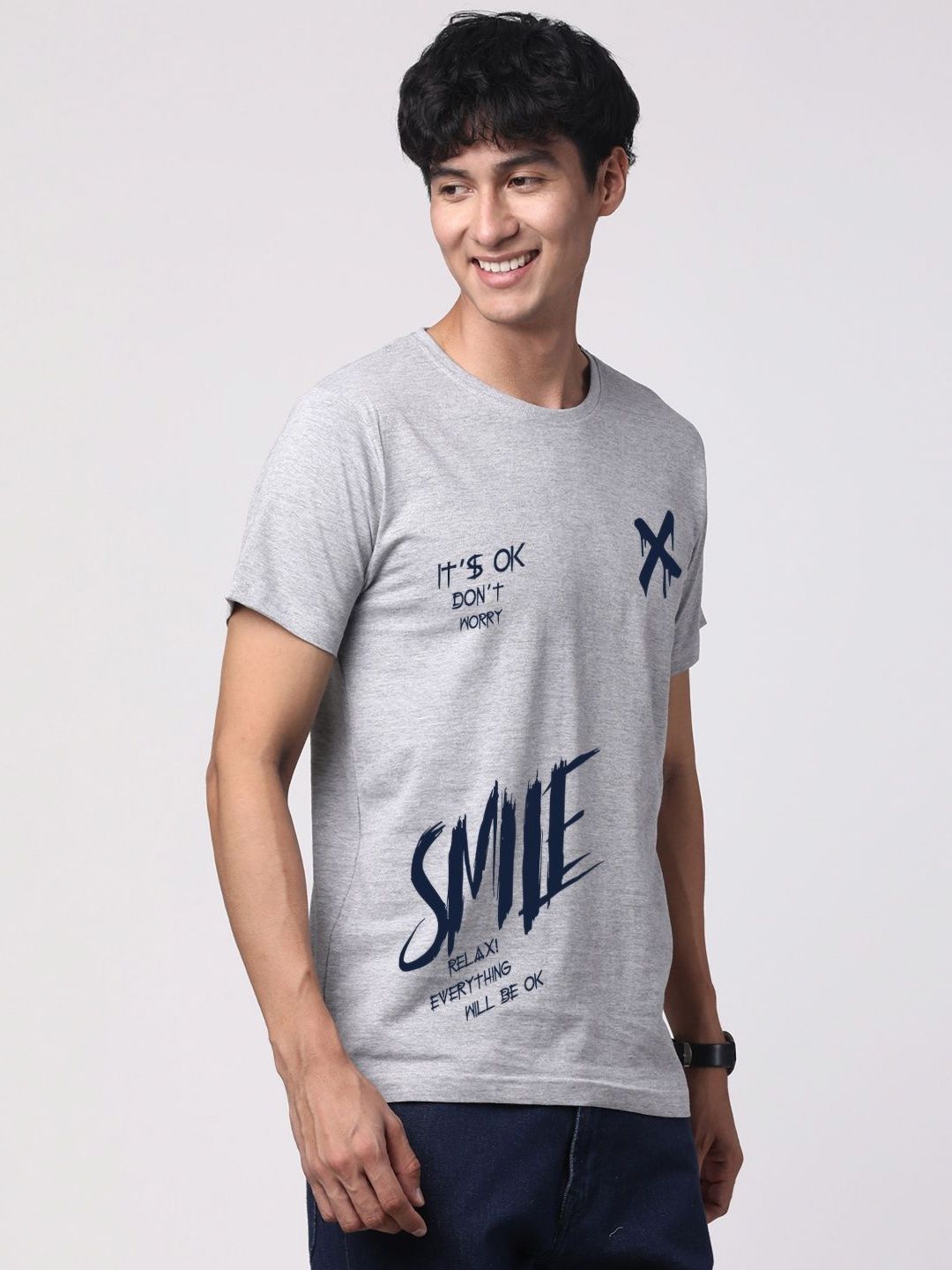 ADRO Men Graphic Printed Round Neck Cotton T-shirt