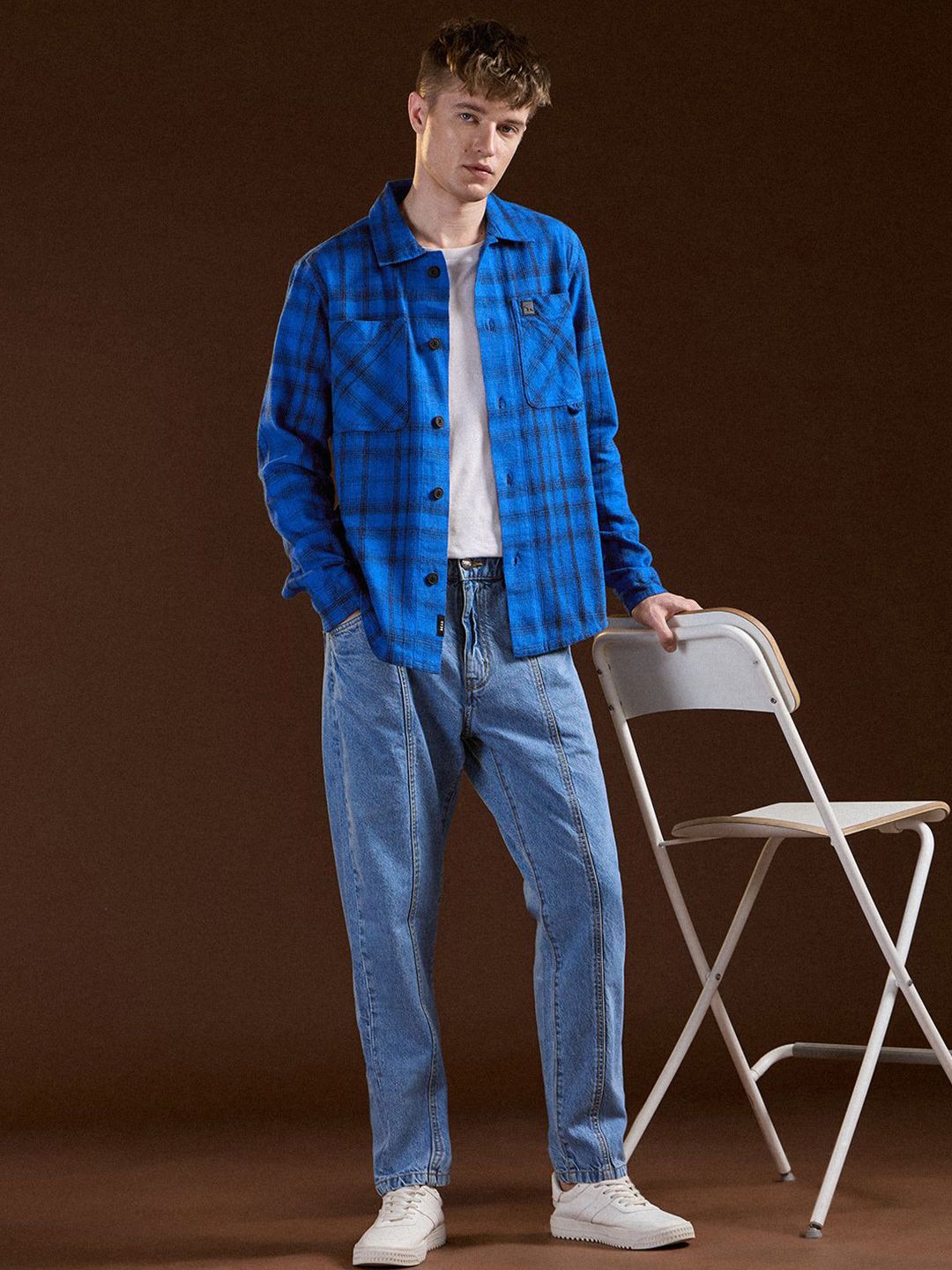 THE BEAR HOUSE Men Opaque Checked Casual Shirt