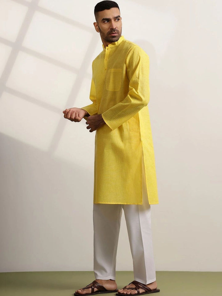 Anouk Men Regular Pure Cotton Kurta with Trousers