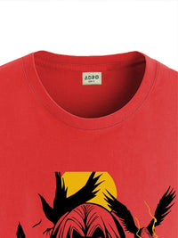 ADRO Men Printed Applique T-shirt