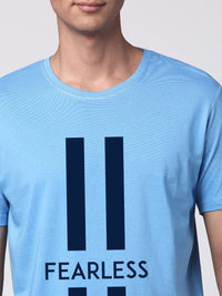 ADRO Men Typography Printed Cotton T-shirt