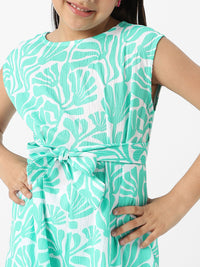 Nauti Nati Girls Printed Capri Jumpsuit