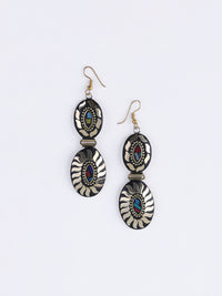 Anting-anting Drop Kontemporari Bersalut Emas Anouk Cubic Zirconia