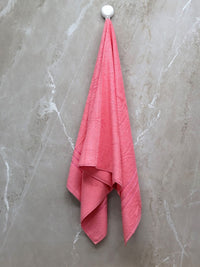 BOMBAY DYEING Peach-Coloured 4 Piece Cotton 400 GSM Towel Set