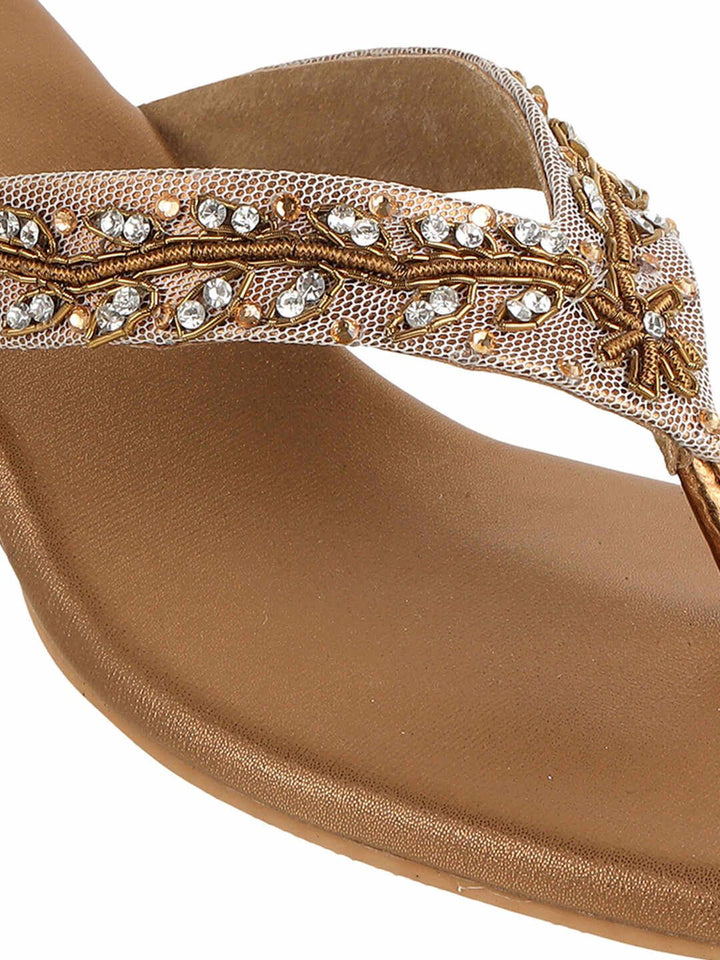 Mochi Embellished Wedge Sandals