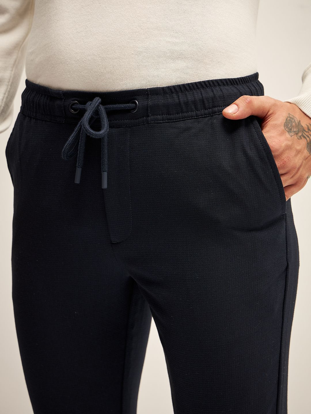 THE BEAR HOUSE Men Slim Fit Joggers Trousers