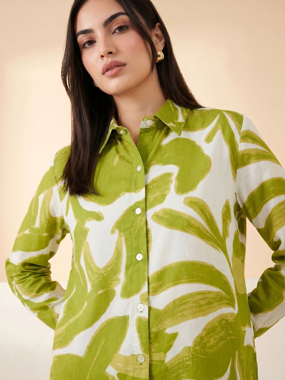 Mamicha Print Shirt Style Top