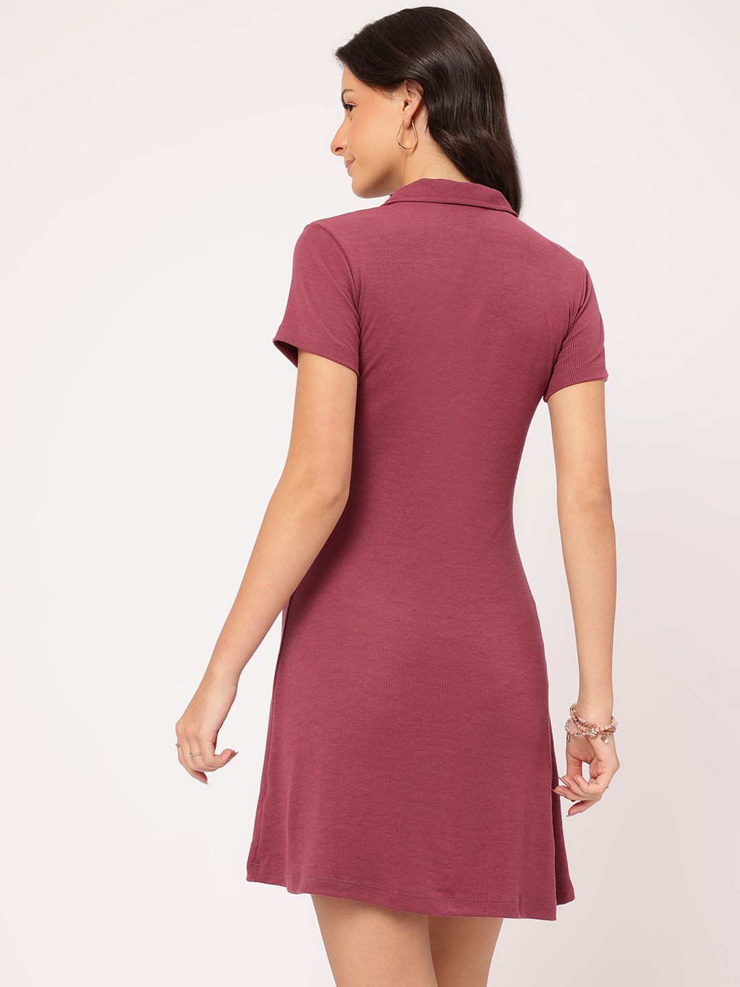 DressBerry Urban Elegance Paneled T-shirt-Style Dress