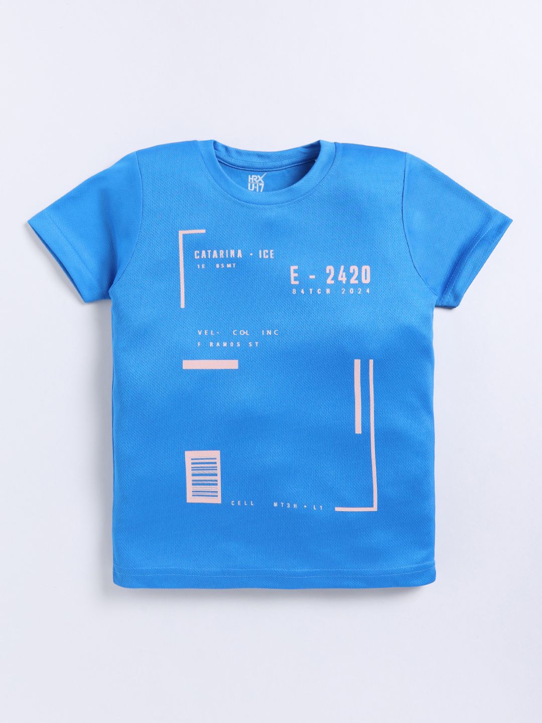 HRX by Hrithik Roshan Boys Typography Printed Rapid-Dry T-shirt
