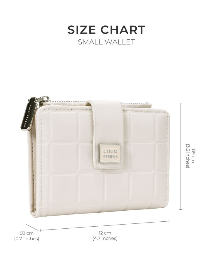 Lino Perros Women Geometric Textured Quilted Two Fold Wallet