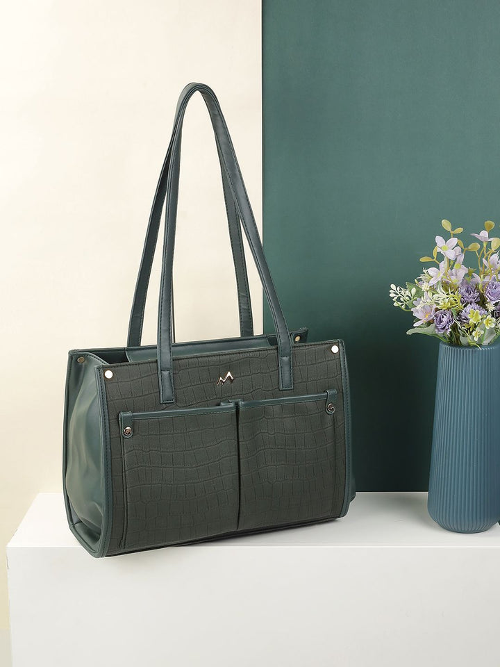 Metro Women Textured Structured Shoulder Bag