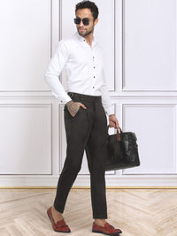 Seluar Gurkha Slim Fit Coklat Gelap KLOTTHE Lelaki
