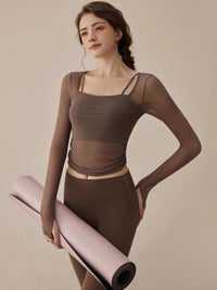 HRX by Hrithik Roshan Solid Top & Tights Co-Ord Set