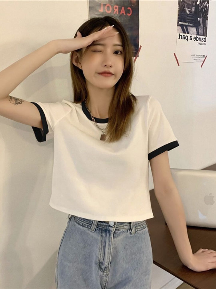 DressBerry Women V-Neck Extended Sleeves Pockets T-shirt