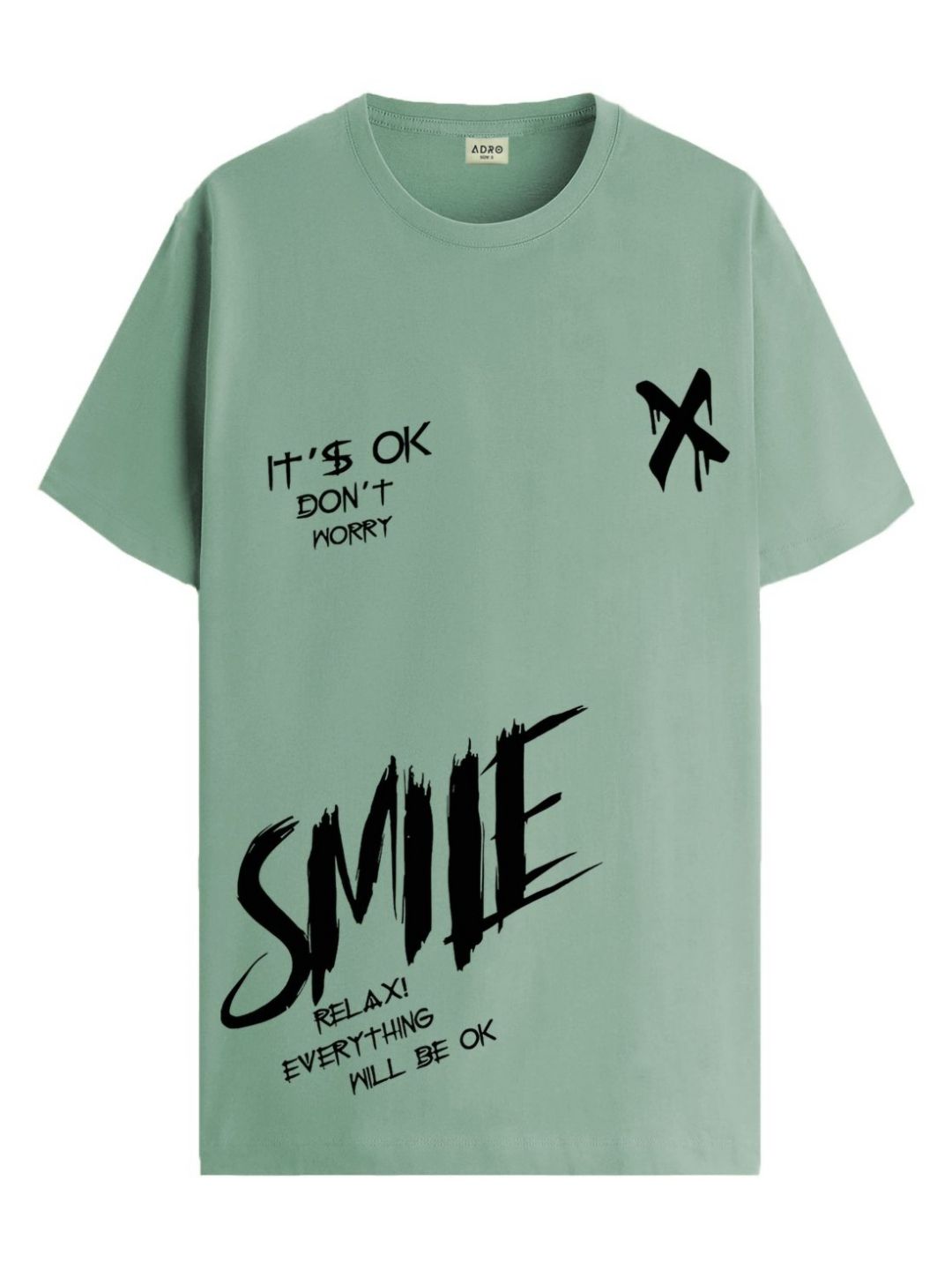ADRO Men Graphic Printed Round Neck Cotton T-shirt