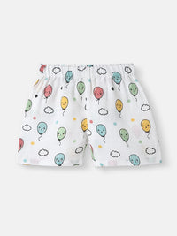 Nauti Nati Girls Printed Pure Cotton Top With Shorts
