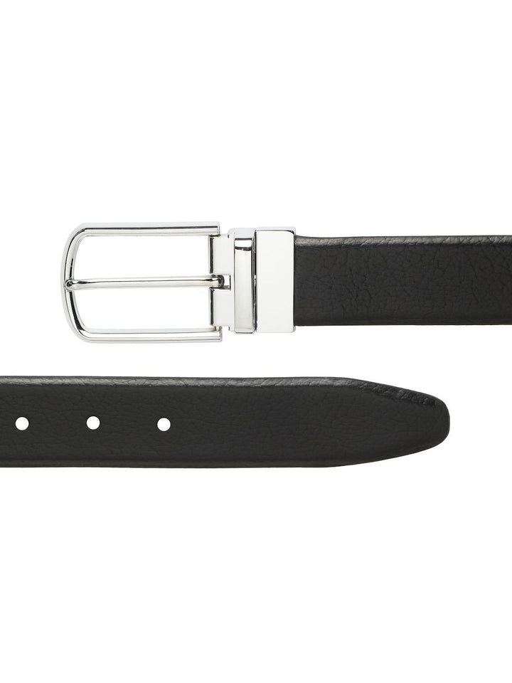 Teakwood Leathers Men Textured Leather Reversible Belt