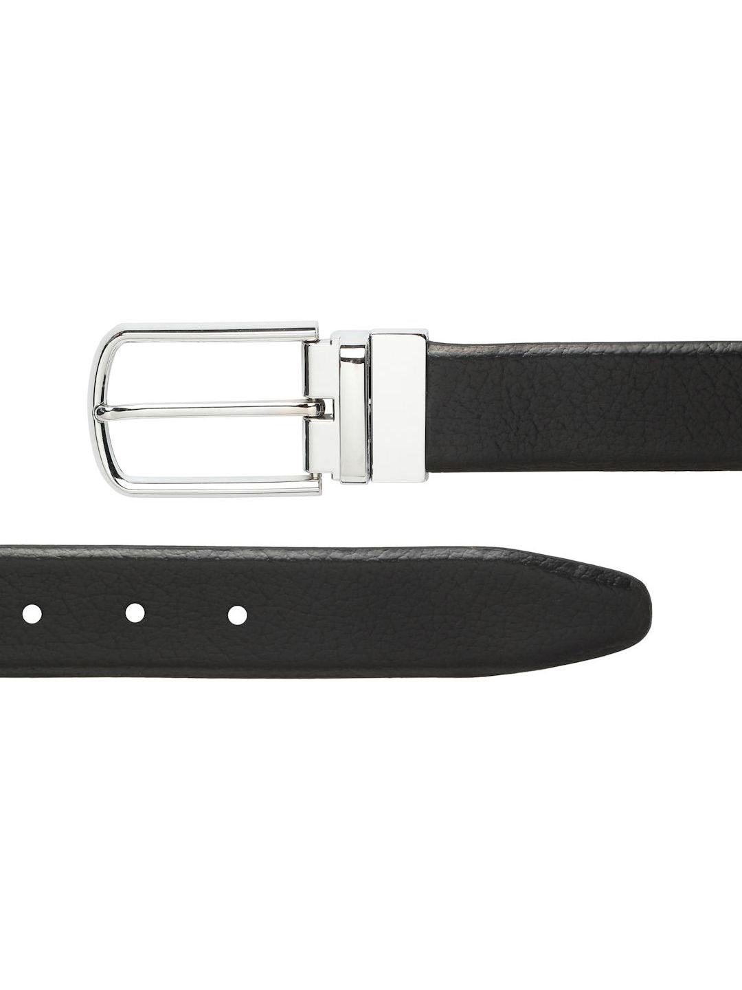 Teakwood Leathers Men Textured Leather Reversible Belt