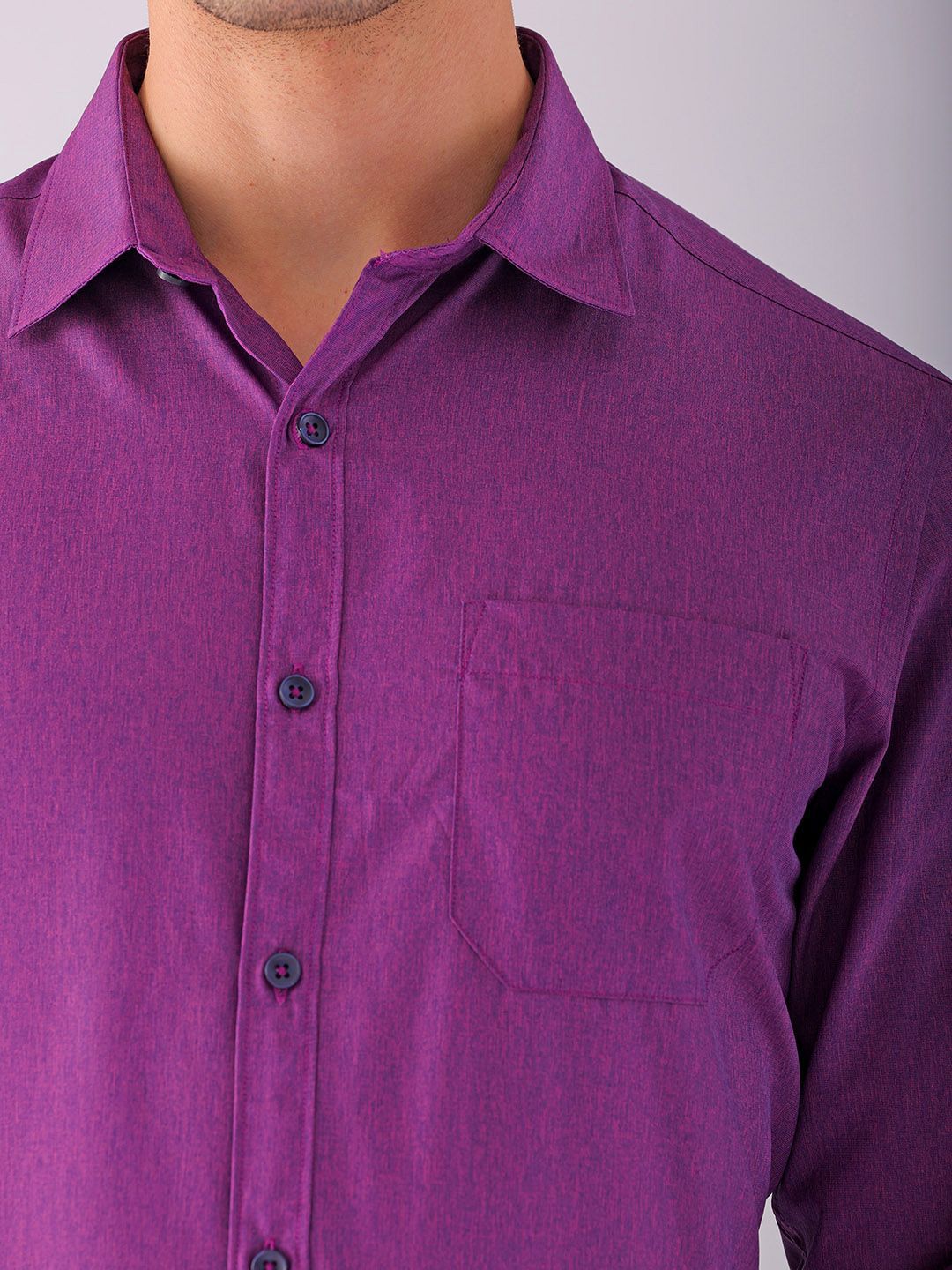 The Indian Garage Co. X Luxe Men Spread Collar Solid Slim Fit Formal Shirt