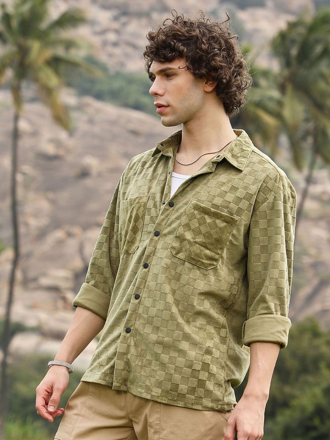 Campus Sutra Men Comfort Opaque Casual Shirt