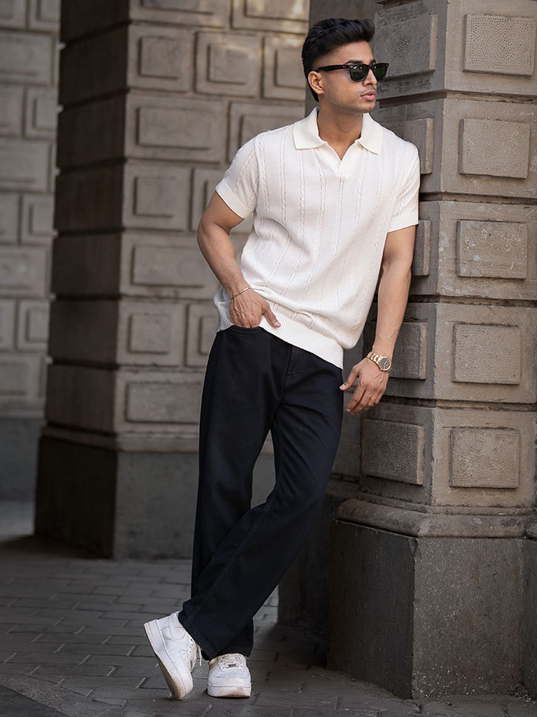 Powerlook Men Polo Collar T-shirt