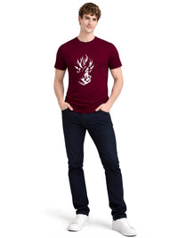 ADRO Graphic Printed Leher Bulat Lengan Pendek Regular Fit Pure Cotton T-shirt